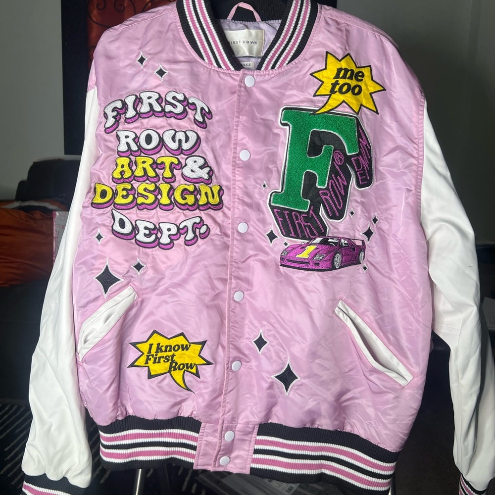 Stylish Pink and White Kids Puffer Jacket